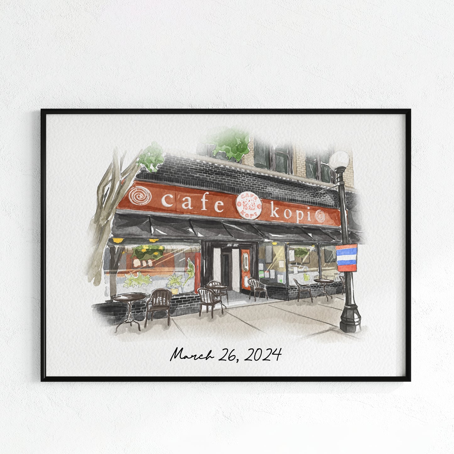 First Date Venue Custom Portrait