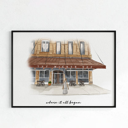 First Date Venue Custom Portrait