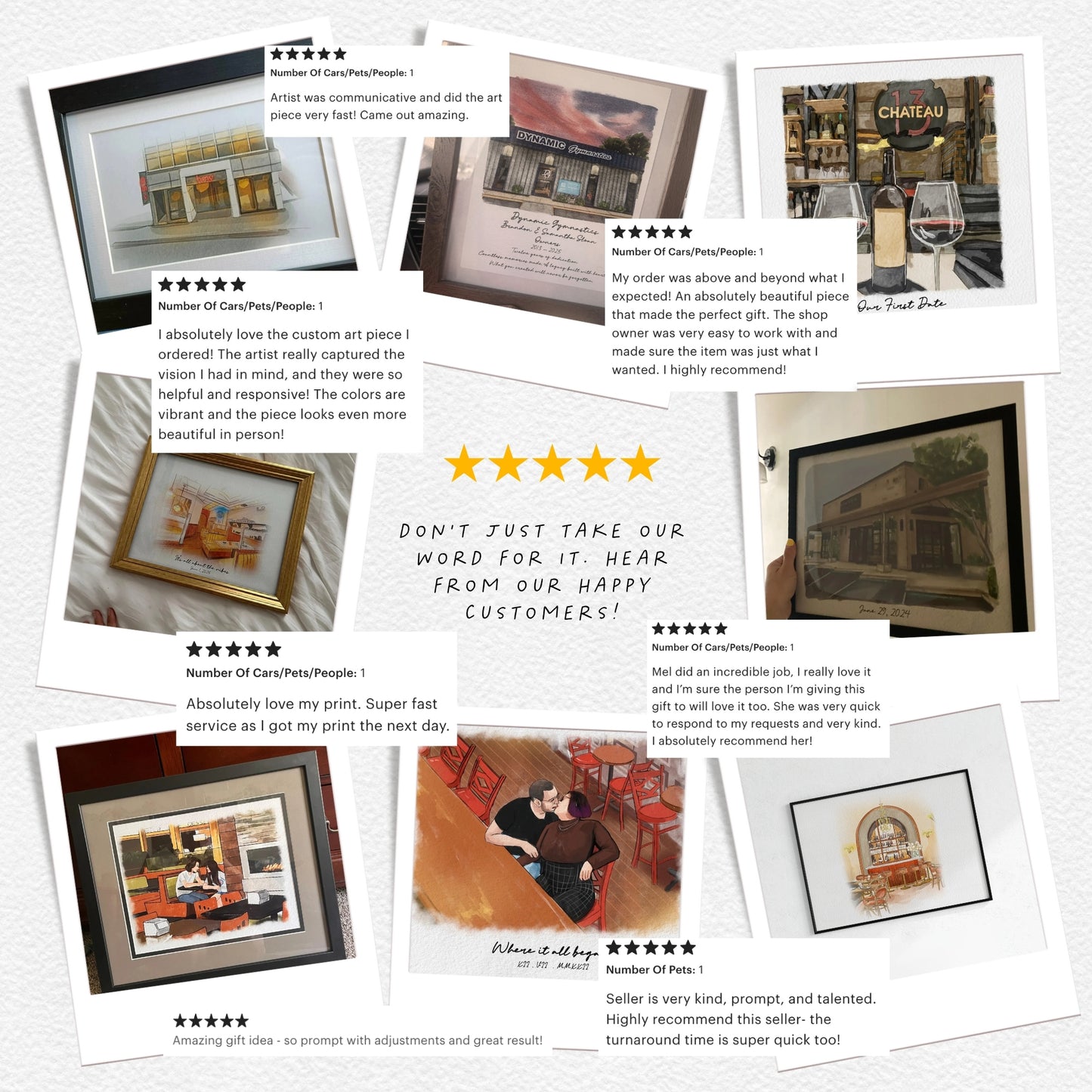 First Date Venue Custom Portrait