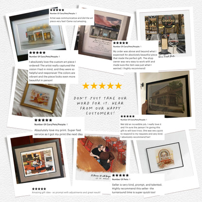 First Date Venue Custom Portrait