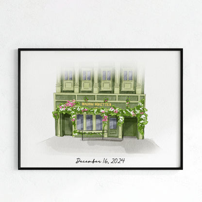 First Date Venue Custom Portrait